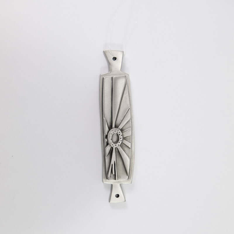 Sun Mezuzah in Pewter at PINCH