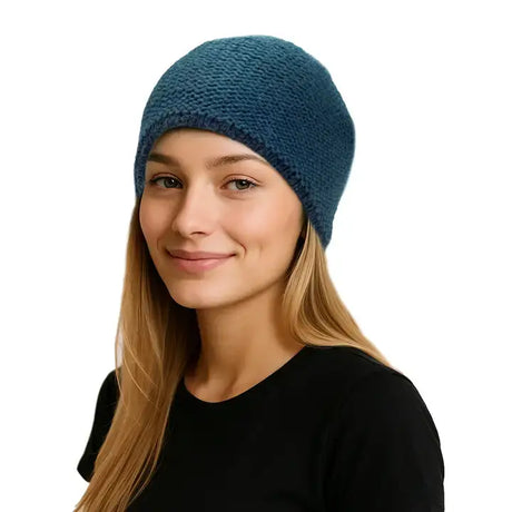 Alpaca Trail Beanie in Teal from Shupaca at Pinch in Northampton, MA