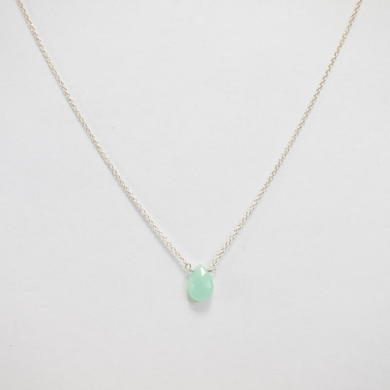 Sterling Silver Chrysoprase Necklace from bara boheme at Pinch in Northampton, MA