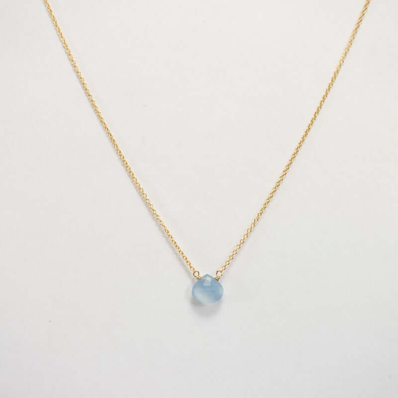Gold Fill Blue Topaz Necklace at PINCH
