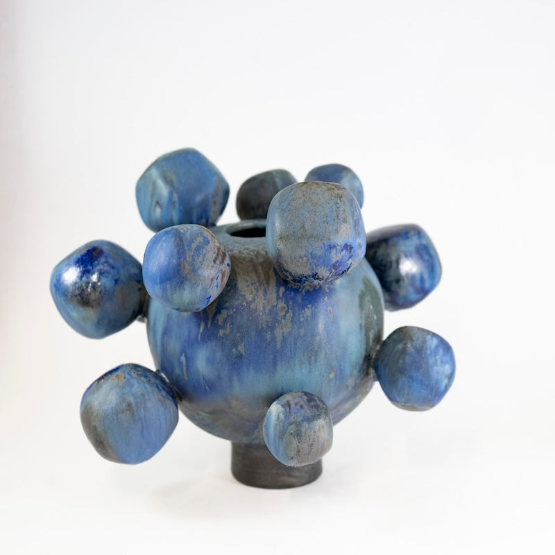 Multi Blue Squared Orbit Sculpture by Robbie Heidinger
