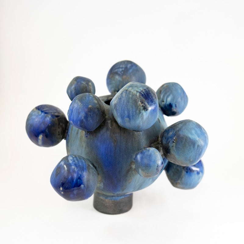 Multi Blue Squared Orbit Sculpture by Robbie Heidinger