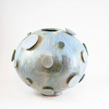 Lichen in Blues & Greens Sculpture by Robbie Heidinger
