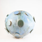 Lichen in Blues & Greens Sculpture by Robbie Heidinger