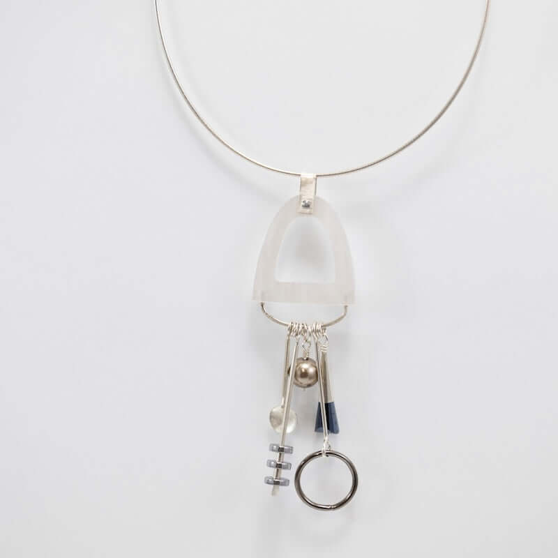 Half Dome & Charms Necklace at PINCH