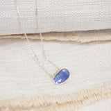 Tanzanite Embossed Necklace