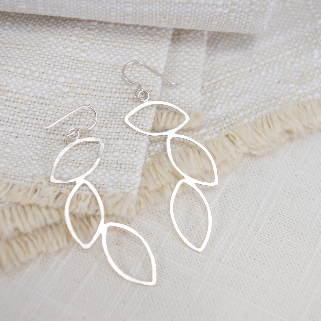 Triple Leaf Earrings