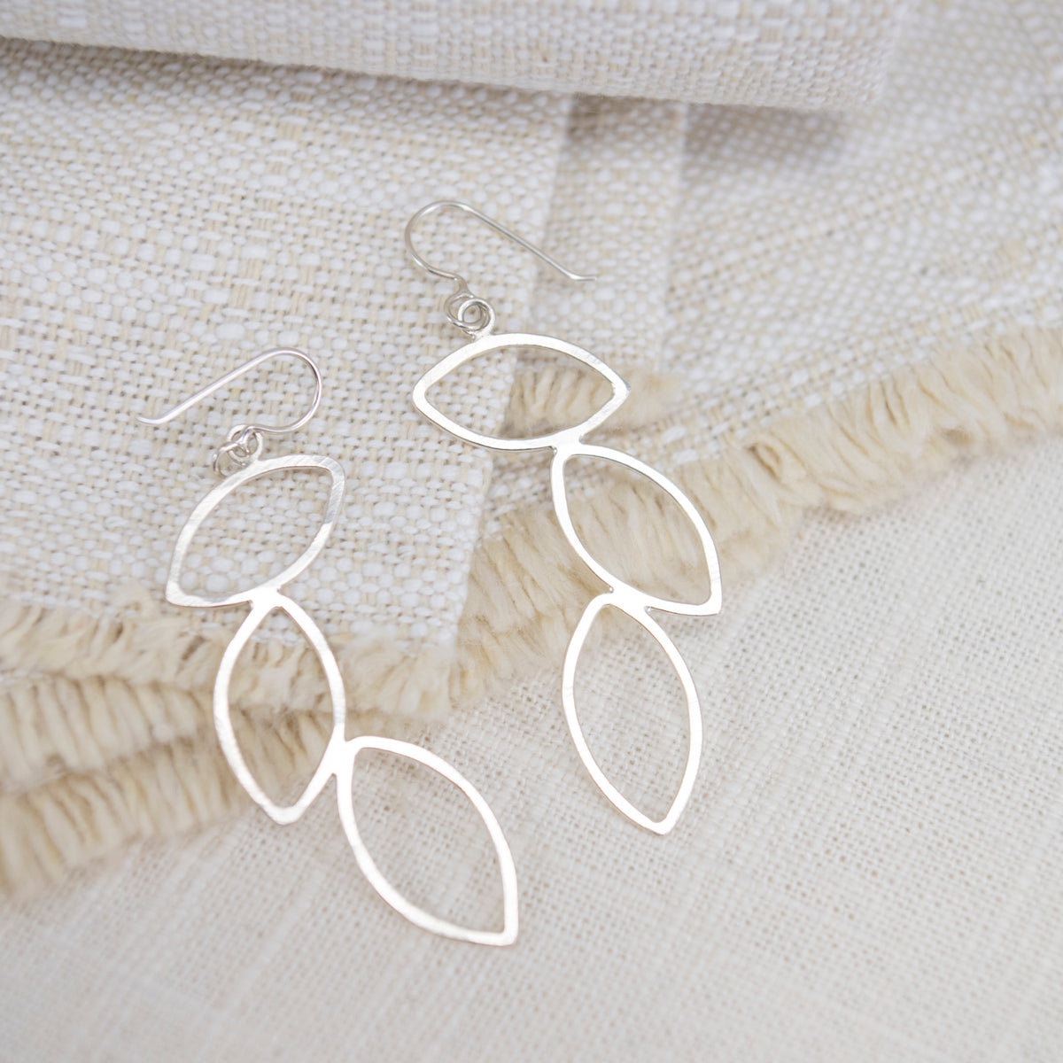 Triple Leaf Earrings