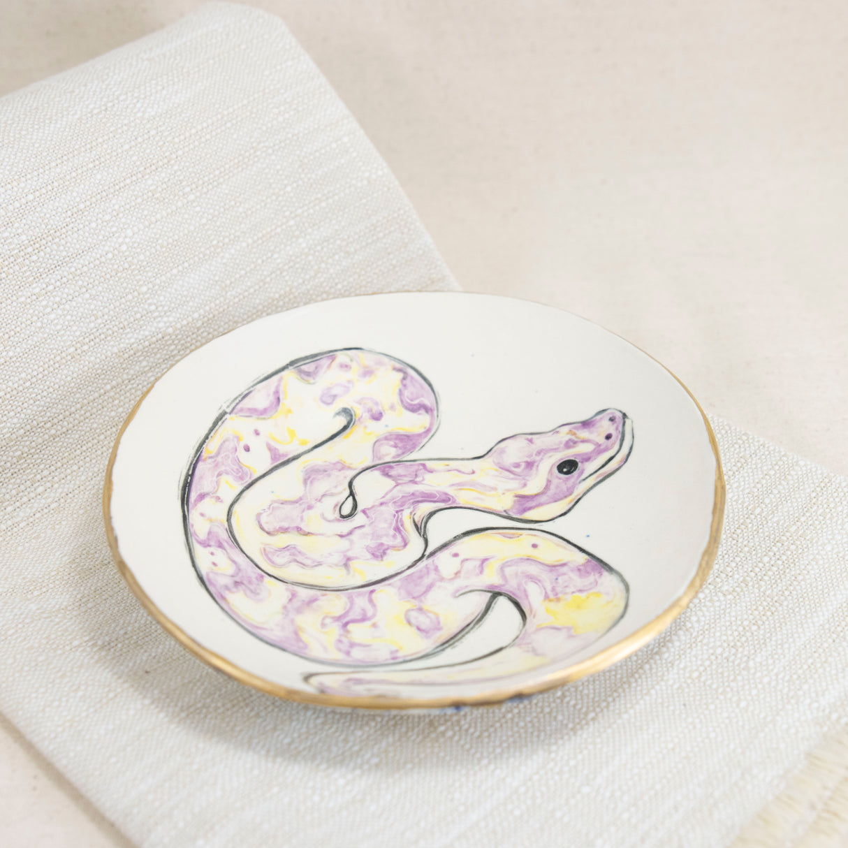 Lavender Kingsnake Bowl/Plate