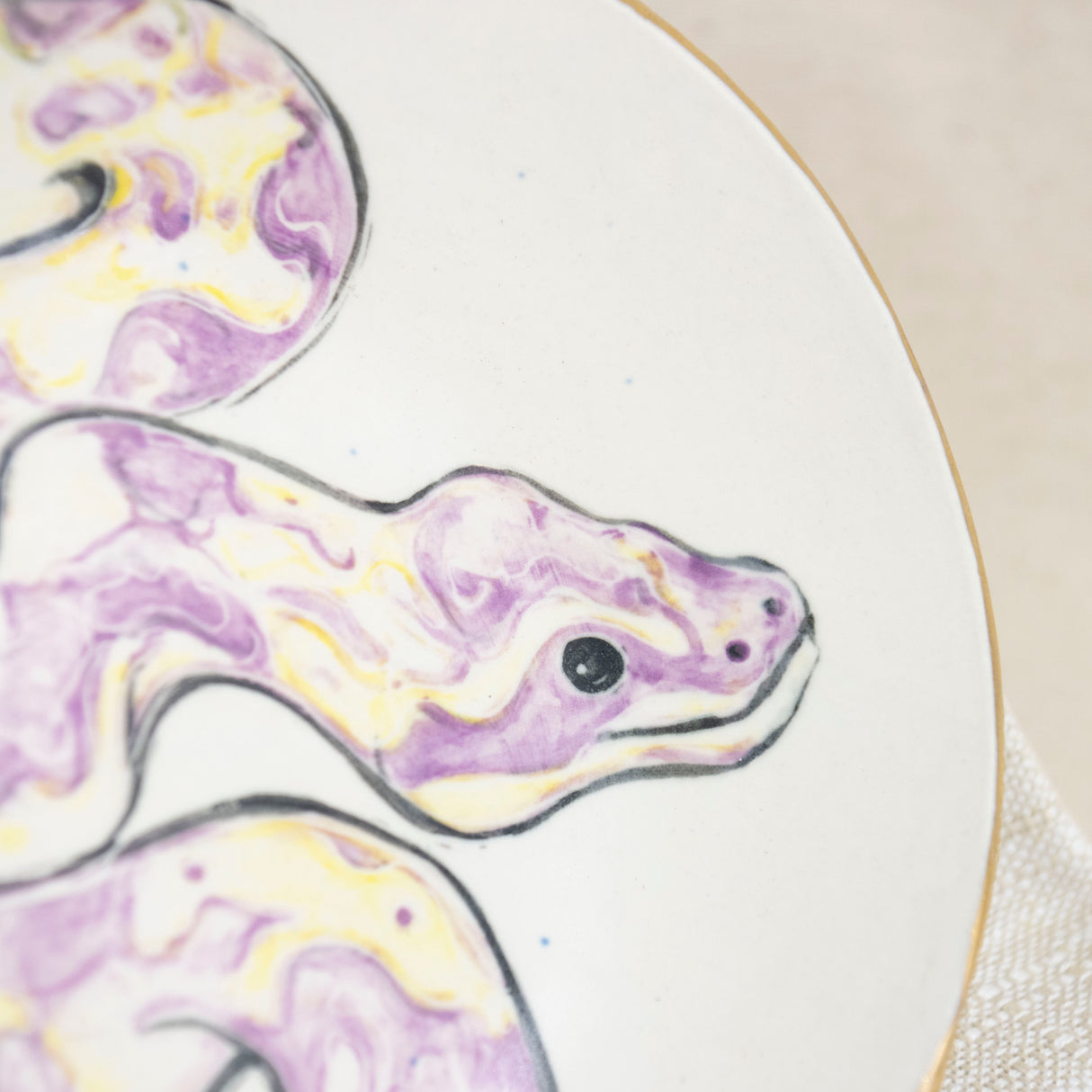 Lavender Kingsnake Bowl/Plate