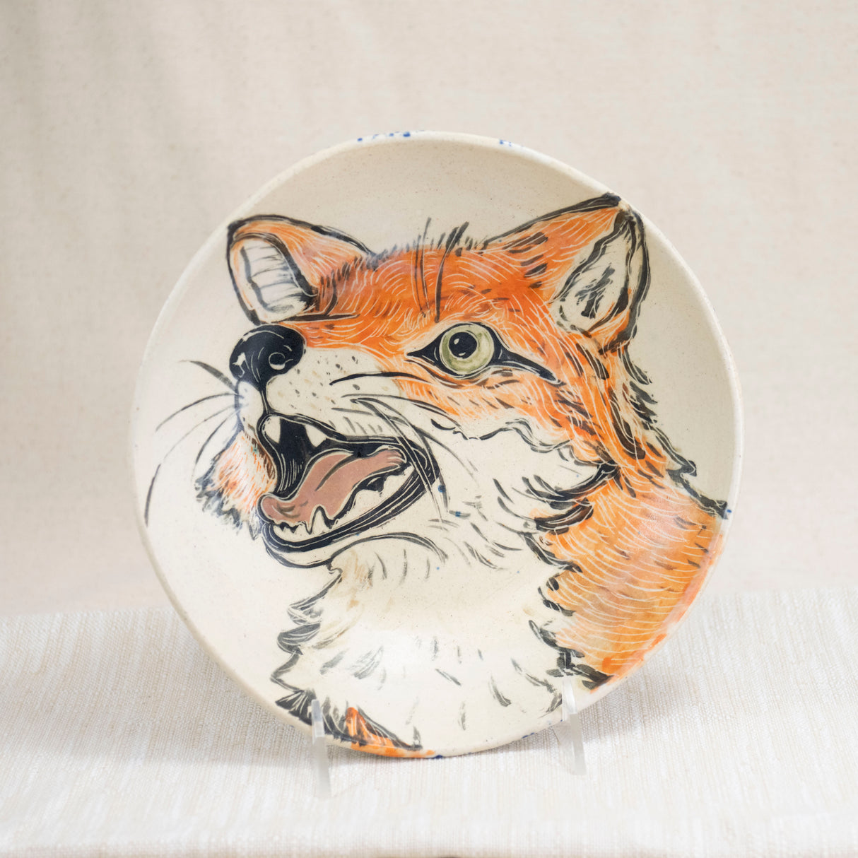 Large Beltane Fox Bowl/Plate