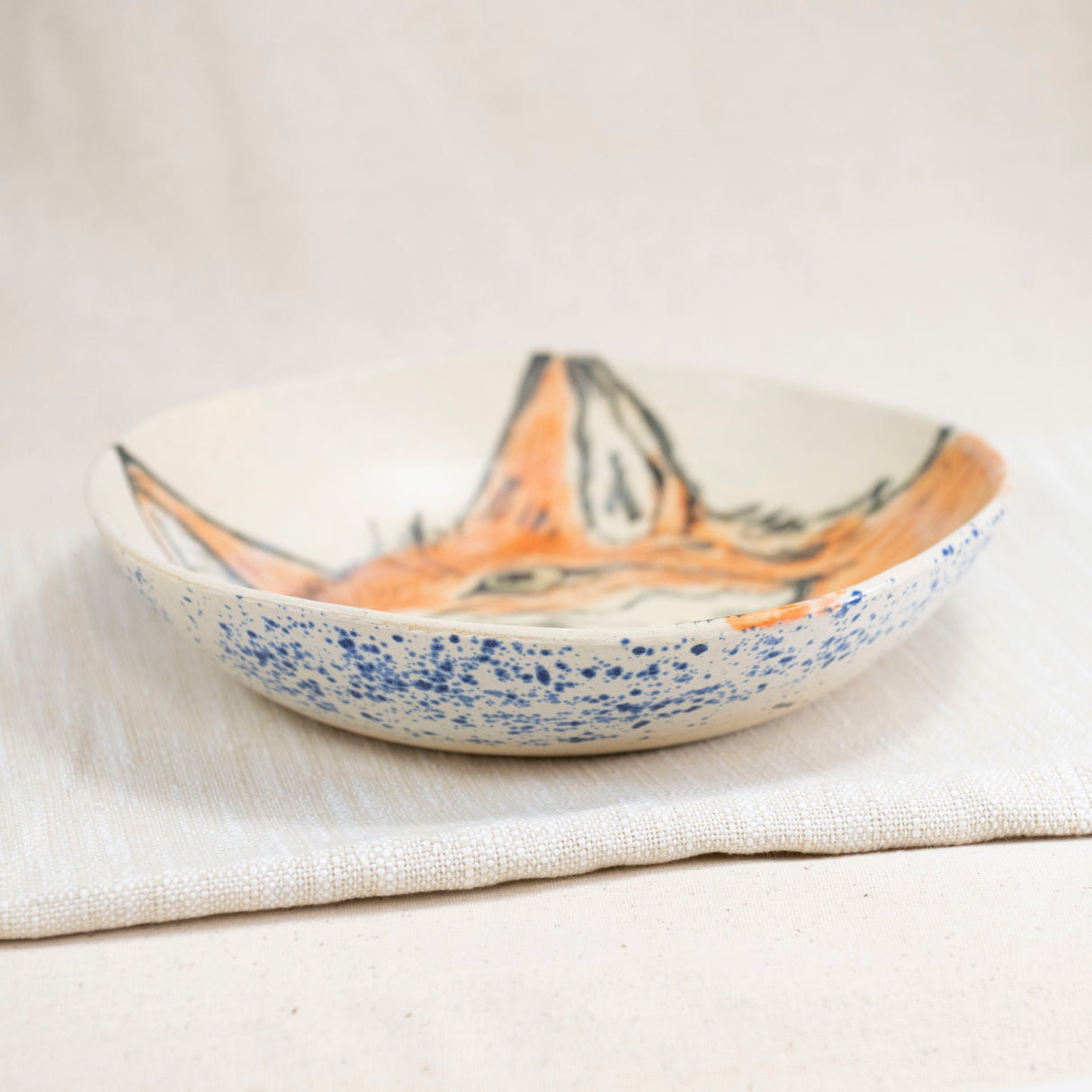 Large Beltane Fox Bowl/Plate