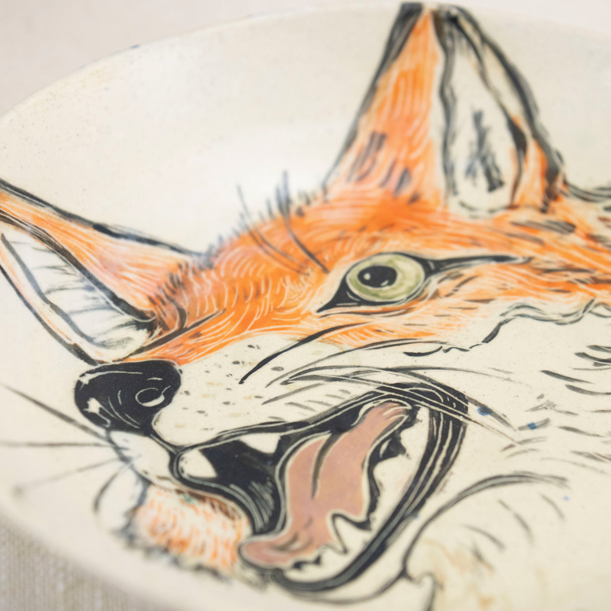 Large Beltane Fox Bowl/Plate