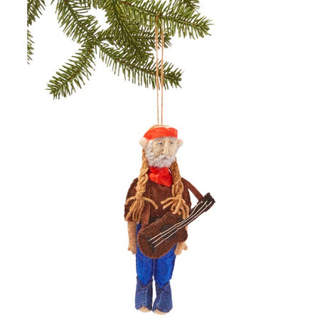 Willie Nelson Ornament from Silk Road Bazaar at Pinch in Northampton, MA