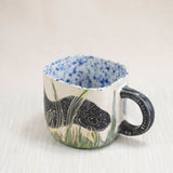 Snake Mug with Blue Speckled Interior 2