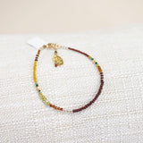 Sterling Silver, Moonstone, Goldstone, Copper, Glass seed beads Bracelet (Need Pic)