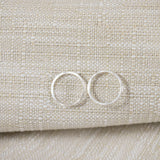 Large Circle Stud Earrings