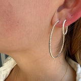 Textured Large Hoop Earrings in Gold from Philippa Roberts at Pinch in Northampton, MA