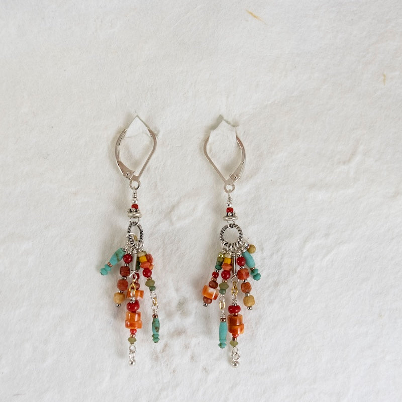 Sterling Silver, Spiney Oyster Shell Earrings