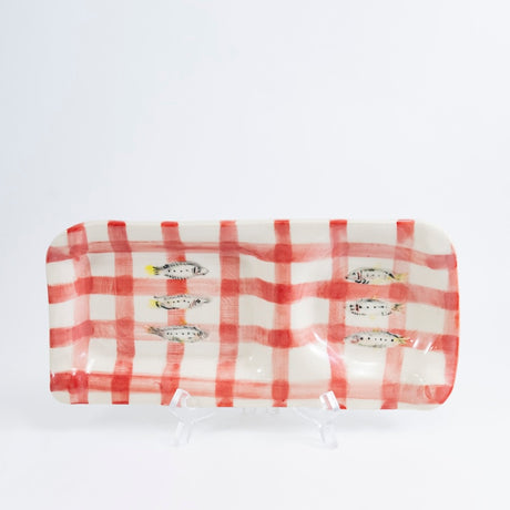Sardine and Gingham Snack Tray