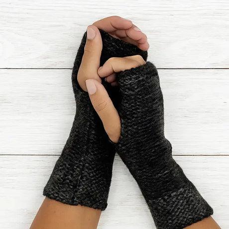 Alpaca Trail Gloves in Black from Shupaca at Pinch in Northampton, MA