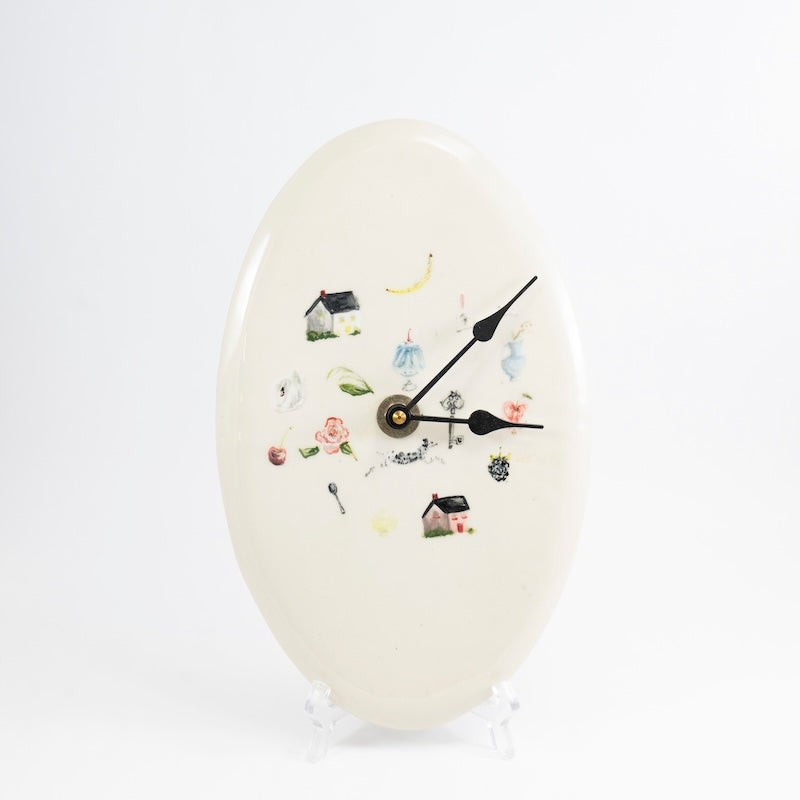 One of a Kind Ceramic Clock #1