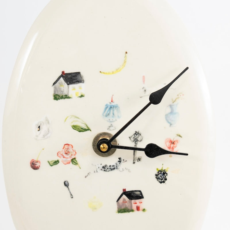 One of a Kind Ceramic Clock #1