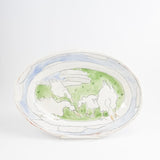 Small Oval Platter with Ducks