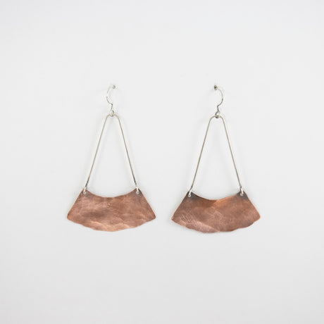 Copper Cavan Earrings from Stelzer Metalworks at Pinch in Northampton, MA