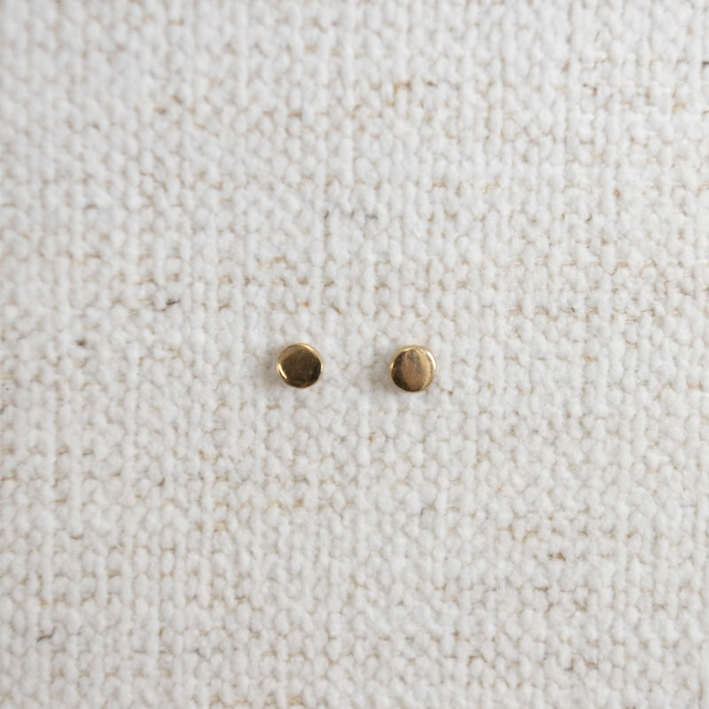 One of a Kind Circles Earrings in Solid 14k