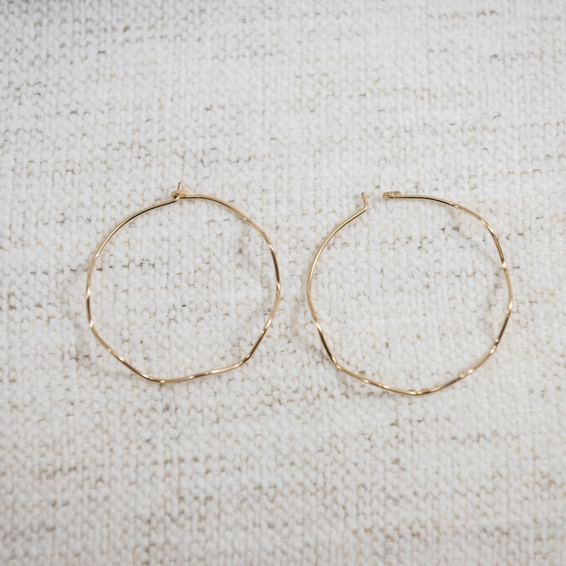 Squiggle Hoop Earrings