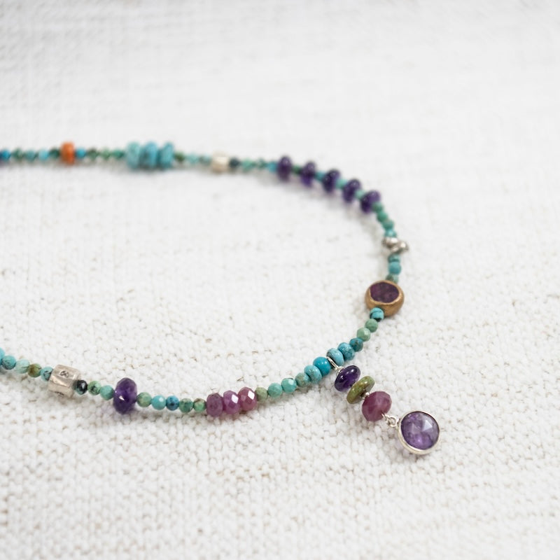 Matilda Necklace with Amethyst