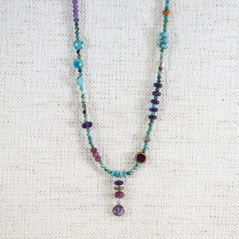 Matilda Necklace with Amethyst
