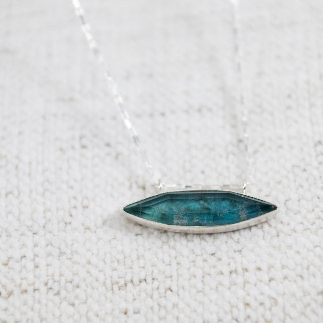 Apatite & Himilayan Quartz Necklace