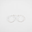 Twisted Sterling Silver Hoops from Tashi at Pinch in Northampton, MA
