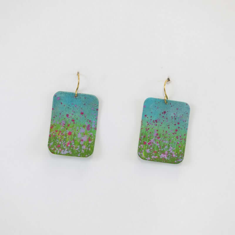 Canvas Earrings in Meadow at PINCH