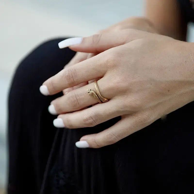 Gold Snake Ring at PINCH