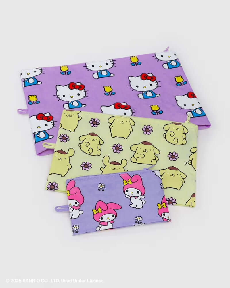 Hello Kitty and Friends Floral Go Pouch Set from Baggu at Pinch in Northampton, MA
