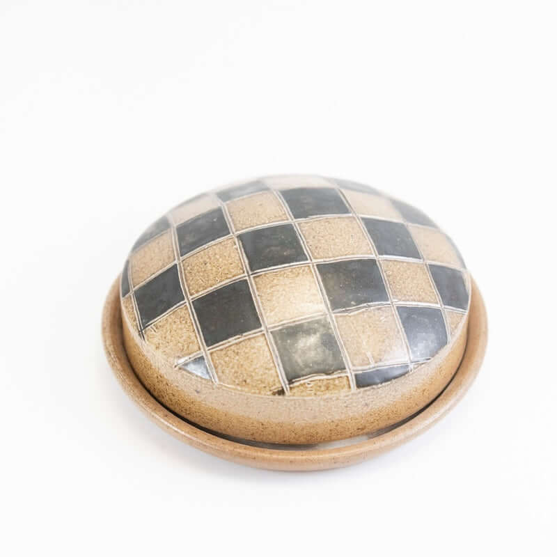 Butter Dish with Checkerboard from Maya Machin at Pinch in Northampton, MA