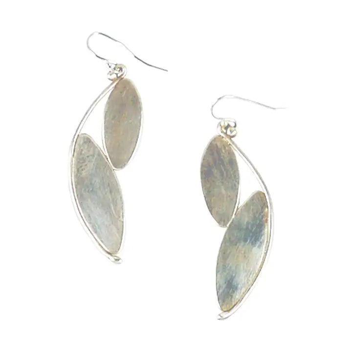 Double Leaf Earrings