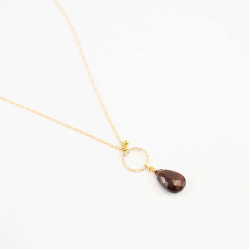 Garnet Baby Drop Necklace from Hallie's Comet at Pinch in Northampton, MA