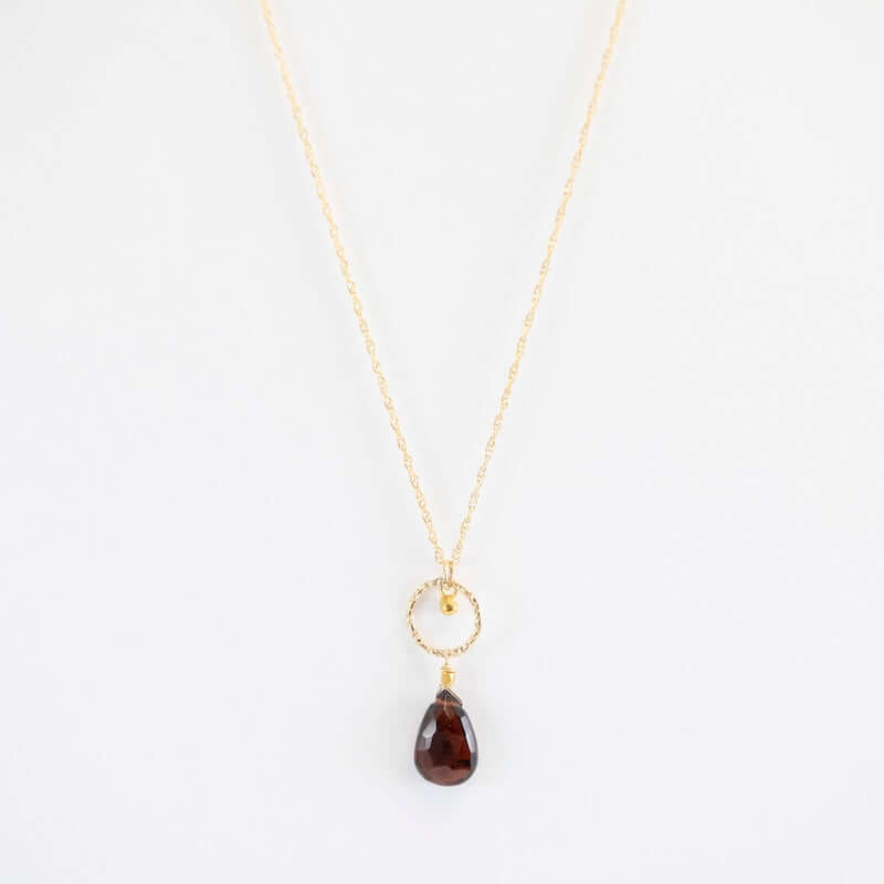 Garnet Baby Drop Necklace from Hallie's Comet at Pinch in Northampton, MA