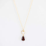 Garnet Baby Drop Necklace from Hallie's Comet at Pinch in Northampton, MA
