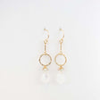 Moonstone Ring Earrings from Hallie's Comet at Pinch in Northampton, MA