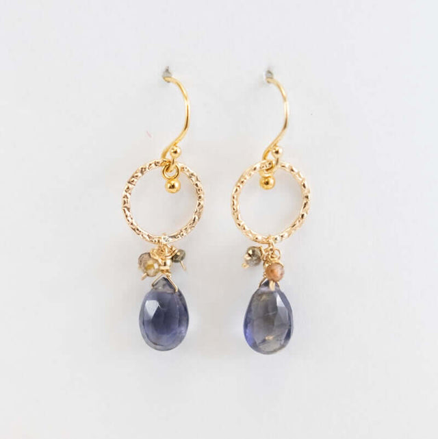 Iolite Ring Earrings from Hallie's Comet at Pinch in Northampton, MA