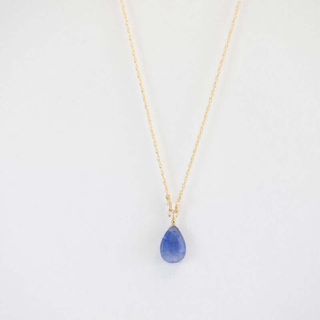 Tanzanite Raindrop Necklace from Hallie's Comet at Pinch in Northampton, MA