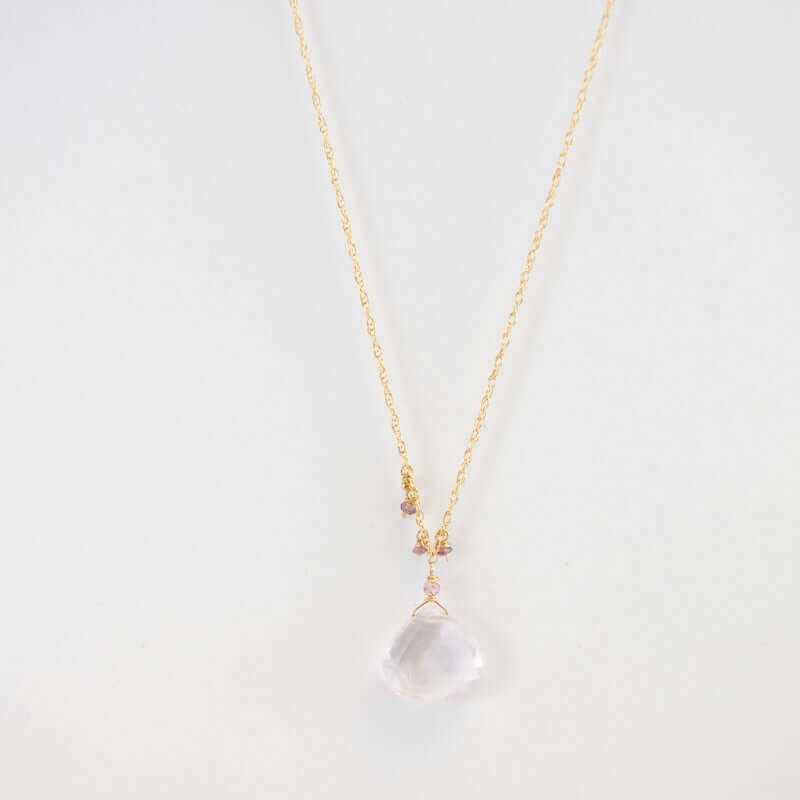 Kyanite Raindrop Necklace from Hallie's Comet at Pinch in Northampton, MA