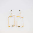 Moonstone and Tourmaline Swing Earrings from Hallie's Comet at Pinch in Northampton, MA