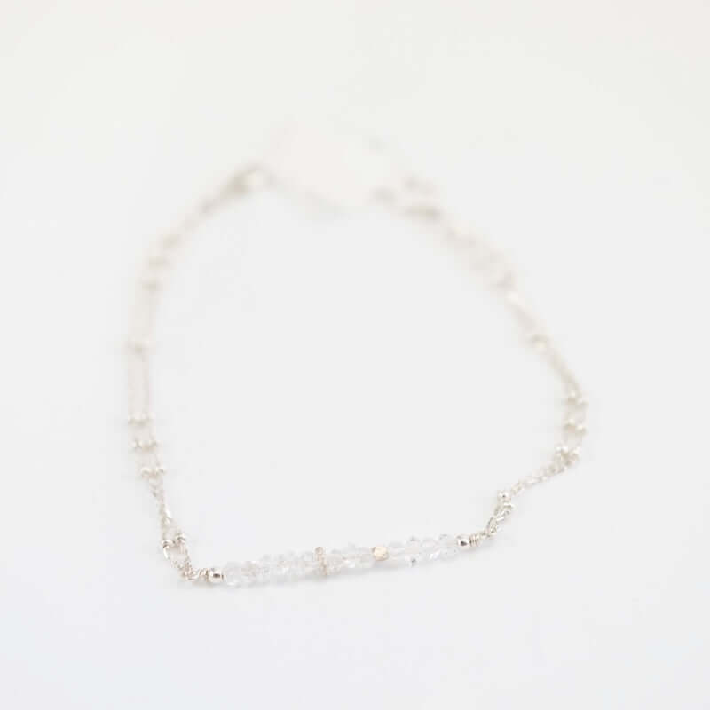Herkimer Diamond Sterling Bracelet from Hallie's Comet at Pinch in Northampton, MA
