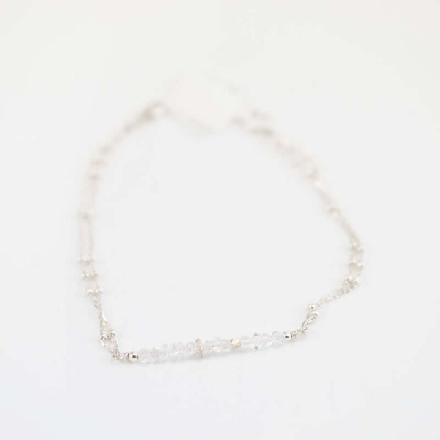 Herkimer Diamond Sterling Bracelet from Hallie's Comet at Pinch in Northampton, MA